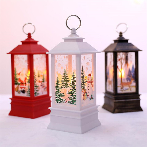 Led Christmas Candle with LED Tea Light Candles Christmas Tree Decoration Small Oil Lamp Kerst New Year Decorations for Home ► Photo 1/6