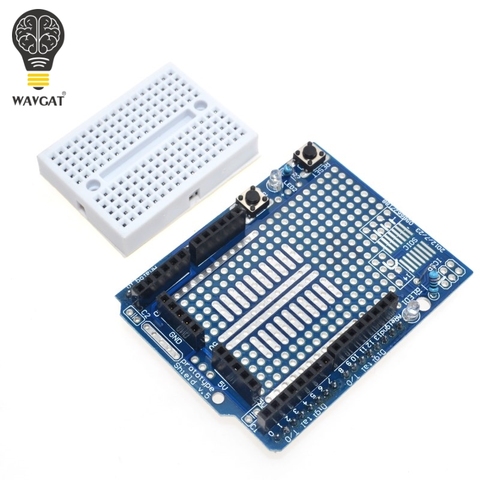 Free Shipping UNO Proto Shield prototype expansion board with SYB-170 mini bread board based For ARDUINO UNO ProtoShield ► Photo 1/6