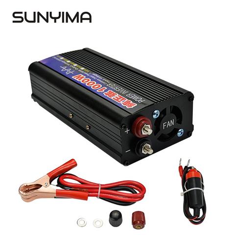 SUNYIMA  Pure Sine Wave Inverter 1000W DC12V/24V To AC220V 50HZ Power Converter Booster Voltage Transformer ► Photo 1/6