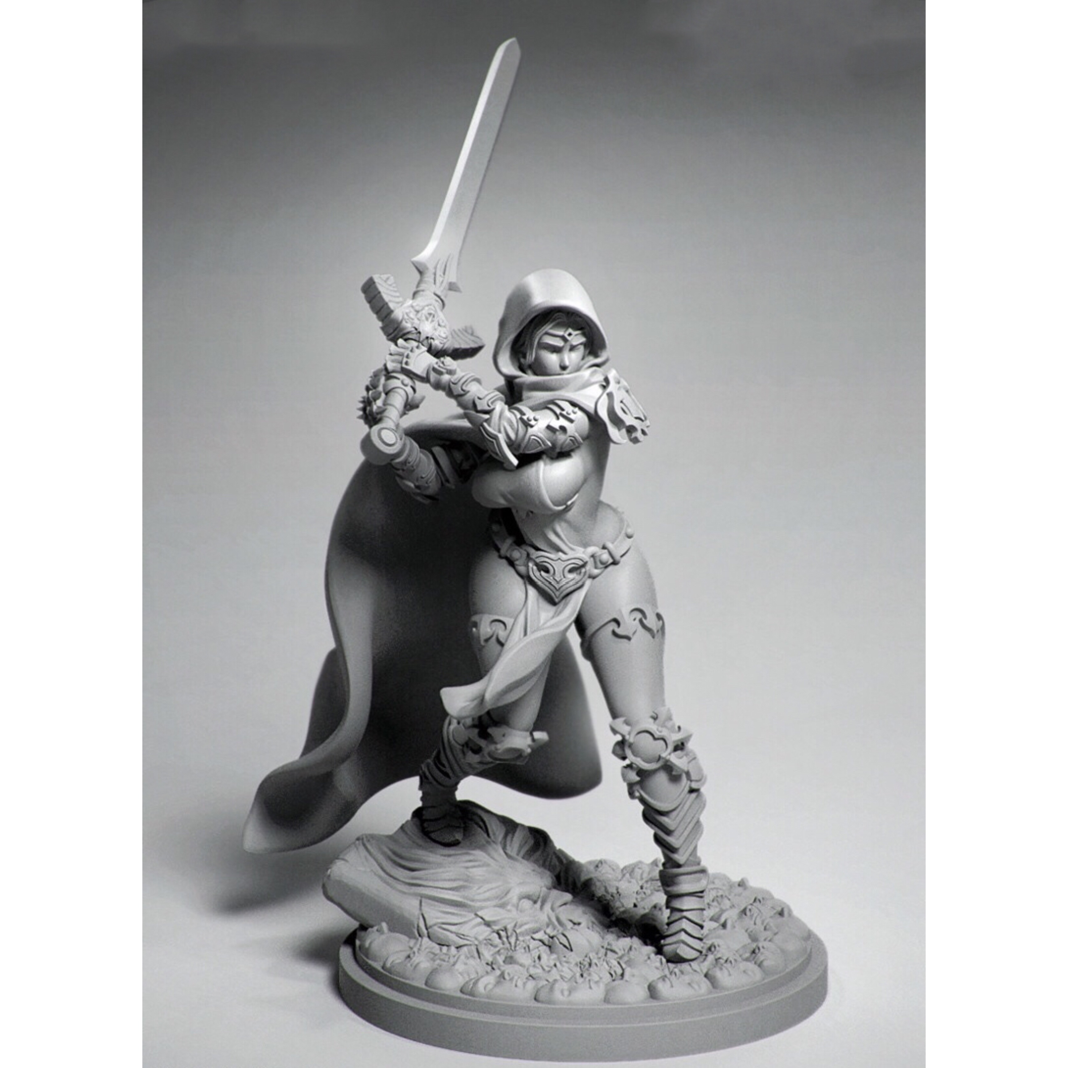 30mm  Resin Model figure GK，Female role， Unassembled and unpainted kit ► Photo 1/5