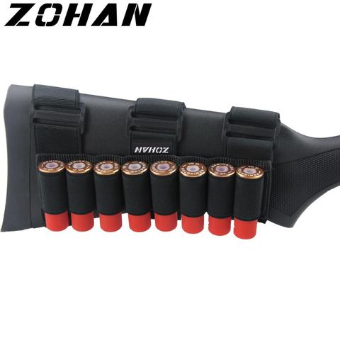 ZOHAN 8 Rounds Tactical Bullet Bag Molle Nylon Rifle Buttstock shotgun for Hunting Military Airsoft Shell Holder Accessories ► Photo 1/6