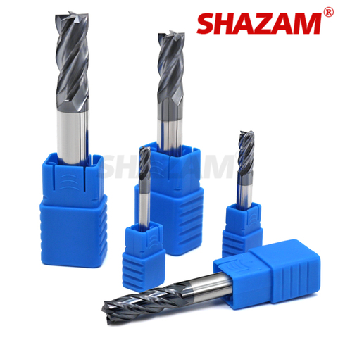 Milling Cutter Hrc50 Endmill Alloy Tungsten Steel Cnc Maching SHAZAM Wholesale Top Milling Machine Tools For Steel Woodworking ► Photo 1/5