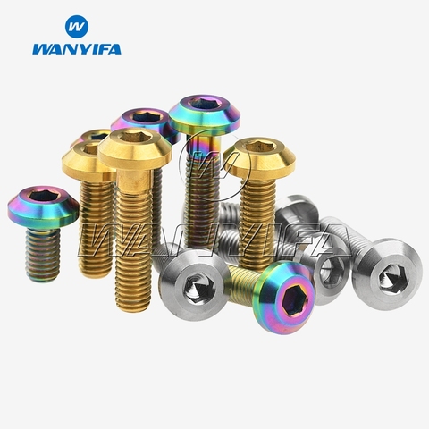 Wanyifa Titanium Ti M8 x 15 15 20 25 30 35 40mm Allen Key Taper Head Bolt Screw for Bicycle Motorcycle Brake ► Photo 1/6