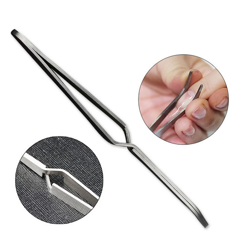 1Pc Multifunction Stainless Steel Nail Art Shaping Tweezers Cross Nail Clip Manicure Tools Fashion New Nail Art Tool ► Photo 1/3