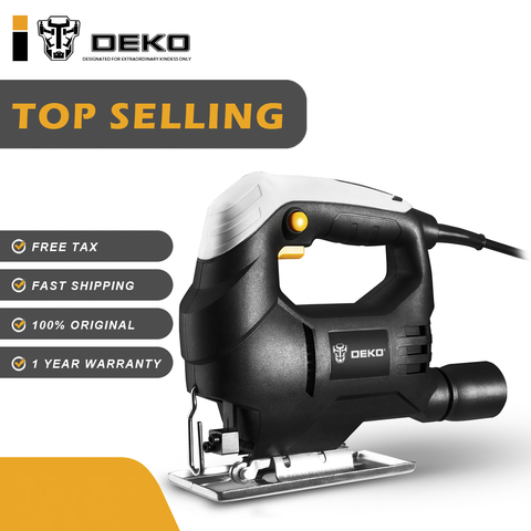 DEKO 350W Jig Saw Convenient Continuous Mode Electric Saw with 1pc Blade, Allen Wrench 2pcs Carbon Brushes Jigsaw Power Tools ► Photo 1/6