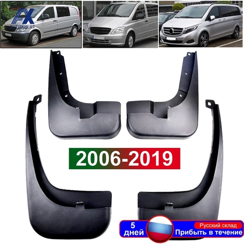 For Mercedes Benz V-Class Vito W447 Viano W639 Mudguard V250 Car Fenders Mud Flaps Vito Splash Guards 2006-2022 Metris Mudflaps ► Photo 1/6