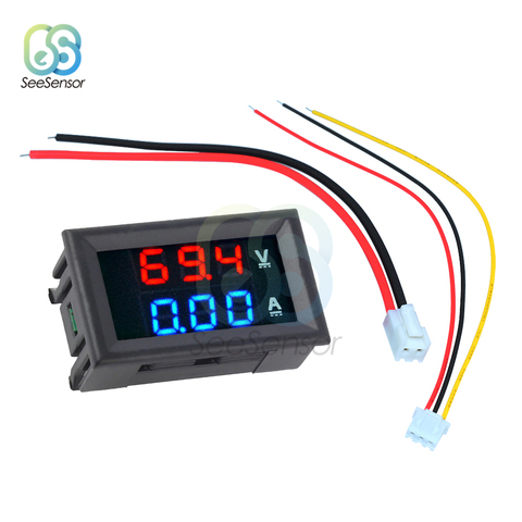 DC 100V 10A 50A 100A Digital Voltmeter Ammeter Dual LED Display Panel Volt Amp Voltage Current Meter Tester Detector ► Photo 1/6