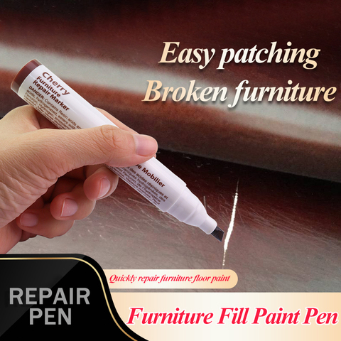 Furniture Touch-up/Fill Paint Marker Filler Pen Composite Repair Pen Floor/Stairs/Door/Woodenware Scratch/Patch Restore Marker ► Photo 1/6