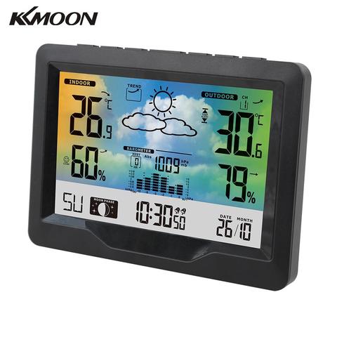 KKMOON Professional Portable Wireless Weather Station Outdoor Indoor Digital Thermometer Hygrometer Temperature Humidity Gauge ► Photo 1/6