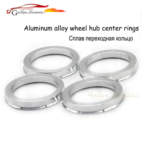 4PCS Aluminum alloy Hub Centric Rings Car Wheel Bore Center Collar 66.6-57.1mm For AUDI ► Photo 1/4