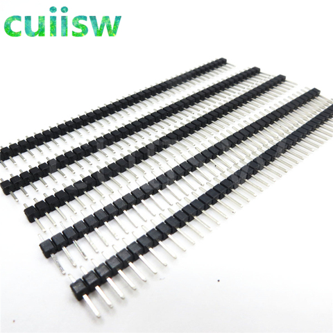 10pcs 40Pin 2.54 Single Row Pin Male Header Connector Strip for arduino Prototype Shield DIY ► Photo 1/3