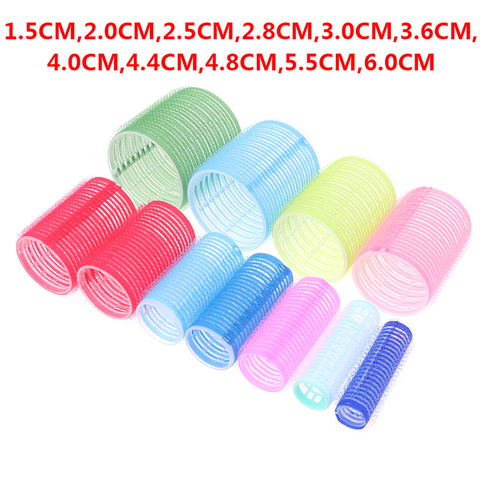 6 PcsHairdressing Home Use DIY Magic Large Self-Adhesive Hair Rollers Styling Roller Roll Curler Beauty Tool 3 Size ► Photo 1/6