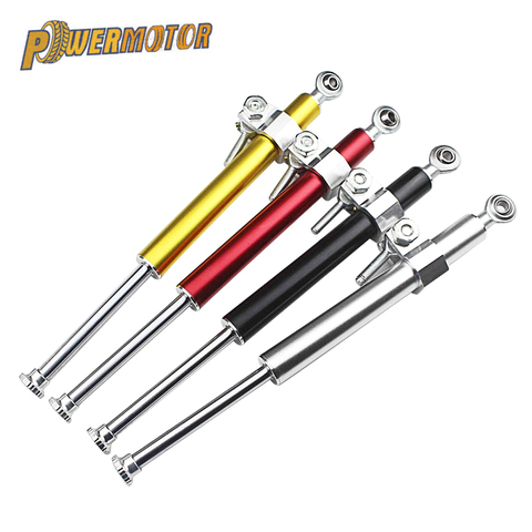 4 Colors Universal 330MM Aluminum Alloy Shock Absorber Direction Damper Accessories Motorcycle Steering Damper Fork Stabilizer ► Photo 1/6