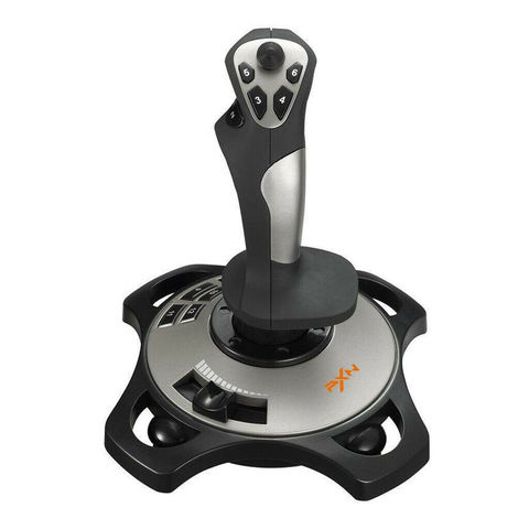 PXN-2113 USB Flight Vibration Simulator Gaming Controller Joystick Rocker 8 Direction Caps  For PC Windows ► Photo 1/6