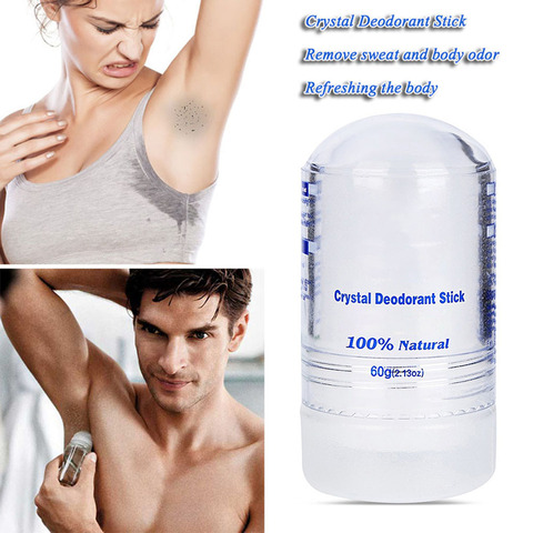 Crystal Deodorant Alum Stick Body Underarm Odor Remover Antiperspirant Natural Antiperspirant Deodorants Stick Men Women 60g ► Photo 1/6