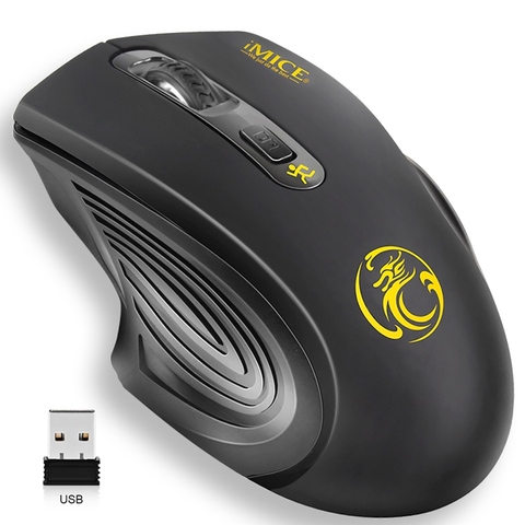 USB Wireless Mouse 2000DPI USB 2.0 Receiver Optical Computer Mouse 2.4GHz Ergonomic Mice For Laptop PC Sound Silent Mouse ► Photo 1/6