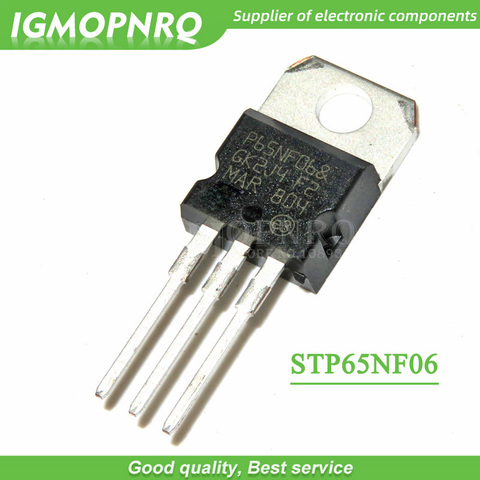 10PCS STP65NF06 TO-220 P65NF06 TO220 65NF06 new MOS FET transistor ► Photo 1/1