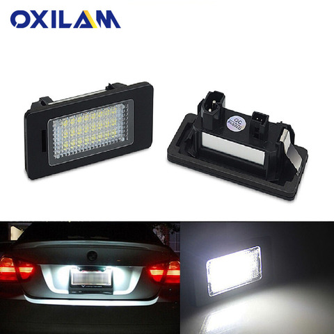 2pcs Canbus Led Number Plate Light for BMW E39 E60 M5 E70 X5 E90 E92 E93 M3 E91 E61 touring E71 E72 X6 Accessories Led Auto Lamp ► Photo 1/6