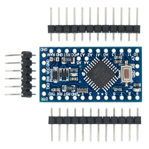 Pro Mini 328 Mini 3.3V/8M 5V/16M ATMEGA328 ATMEGA328P-AU 3.3V/8MHz 5V/16MHZ for Arduino ► Photo 1/6