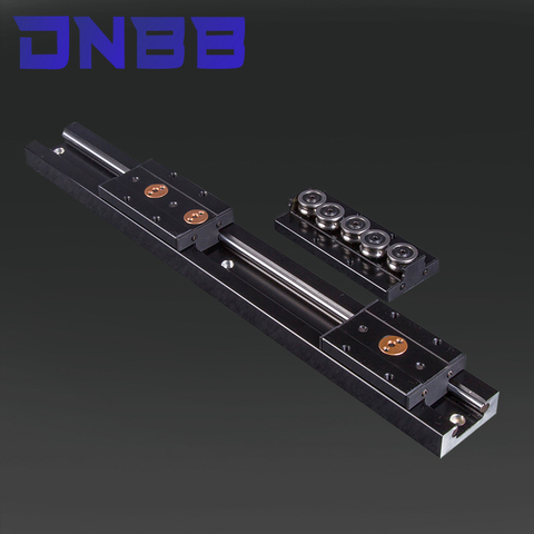 Black built-in dual-axis linear guide 28mm SGR10 slide rail SGB10 block optical axis photography track woodworking machinery ► Photo 1/4