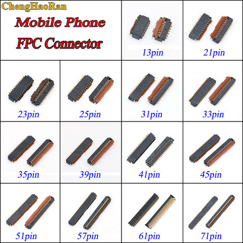 FPC connector socket LCD display screen Connector Port on mainboard 13pin 23pin 25pin 31pin 41pin 45pin 51pin Repair Replacement ► Photo 1/6