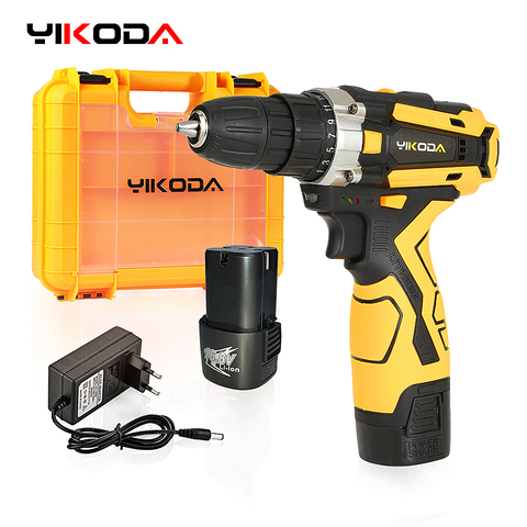 YIKODA 16.8V Electric Screwdriver Cordless Drill Double Speed Rechargeable Lithium Battery Mini Driver Household Power Tools ► Photo 1/6