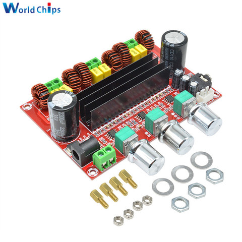 XH-M139 TPA3116D2 2x 50W +100W 2.1 Channel Digital Subwoofer Power Amplifier Board TPA3116*2  3 Channels DC 12-24V Hot Sale ► Photo 1/6