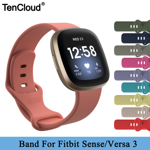 Replacement Band For Fitbit Versa 3 Strap For Fitbit Sense Silicone Bracelet Colorful Wristband Smart Watch Accessoriess Belt ► Photo 1/6