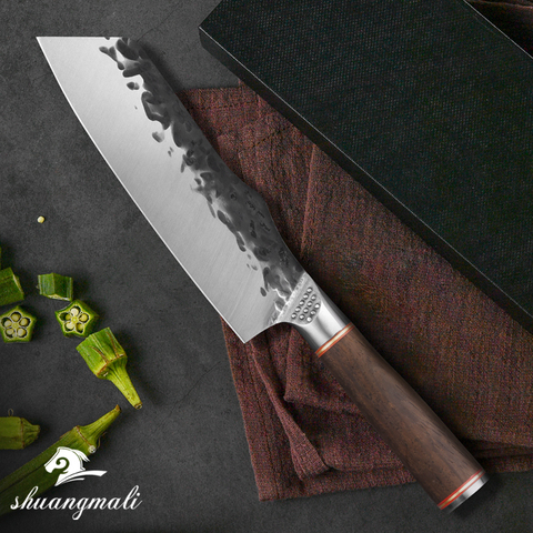 6 Inch Cutting Meat Butcher Knives Forged Steel 5Cr15Mov Kitchen Cleaver Knives Cooking Vegetable Slicing Chef Butcher Knife ► Photo 1/6