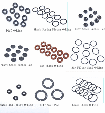 Shock Rubber Cap Air Filter O-Ring Differential Seal Ring Sealing Pad Oil Seal for 1/5 LOSI 5IVE-T Rovan LT Rc Car Parts ► Photo 1/6