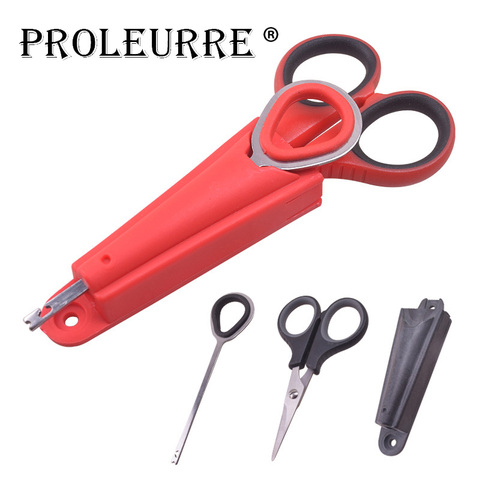 Proleurre Special for fishing toolbox  Multipurpose Fishing Scissors Stainless Steel Line Cutter With Hook Remover Fish Tool ► Photo 1/6