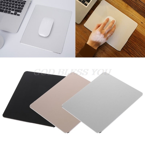 Aluminum Alloy Pad with Non-Slip Rubber Bottom Mouse Pad Anti slip Mousepad Drop Shipping ► Photo 1/5