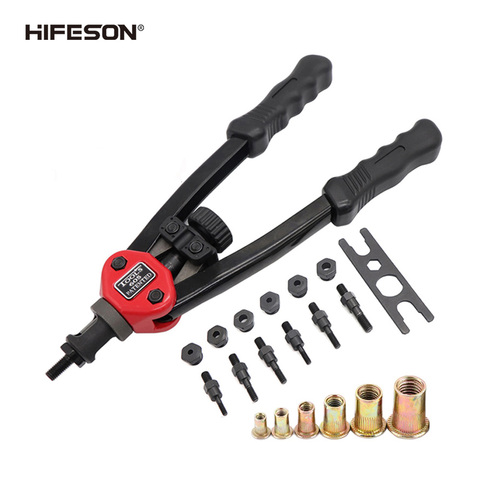 Hand Threaded Rivet Nuts Guns with  nuts 605 606 Double Insert Manual Riveter Riveting Rivnut Tool for M3/M4/M5/M6/M8/M10 Nut ► Photo 1/6