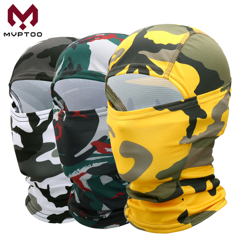 Tactical Motorbike Balaclava Cap Camouflage Mesh Motocross Full Face Mask Cover Moto Motorcycle Cycling Biker Head Hat Men Women ► Photo 1/6