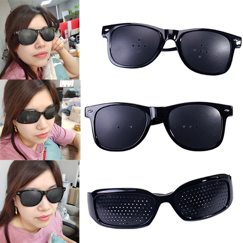 1PC Eye Training Pinhole Glasses Unisex Sunglass Exercise Outdoor Improve Eyesight Anti-fatigue Vision Care Eyeglasses ► Photo 1/6