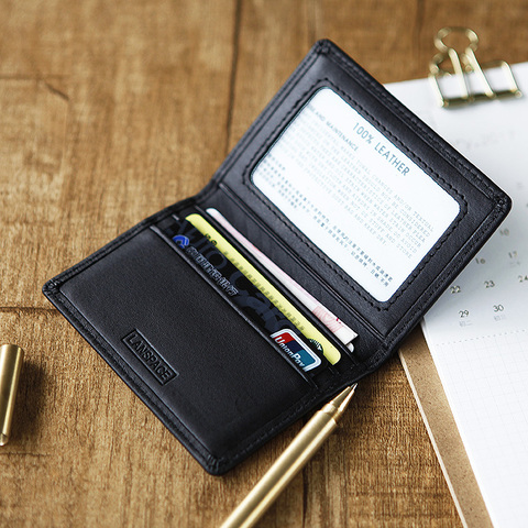 LANSPACE  Leather card holder small card id holders fashion coin purses holders ► Photo 1/5