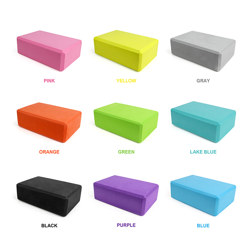 Yoga Block Props Foam Brick Stretching Aid Gym Pilates Exercise Fitness Sp DO 