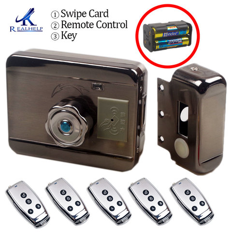 AA Dry Battery Easy Install Smart Lock  RFID Electronic Locker Door Lock Wireless Rfid Electronic Battery Proximity Card Lock ► Photo 1/6
