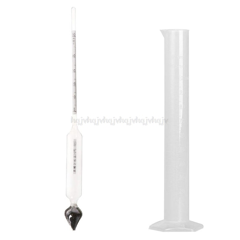 Hydrometer Tester measuring bottle Set Tools Alcoholmeter Alcohol Meter Wine Concentration Meter 0-50 hydrometer alcohol Tools ► Photo 1/6