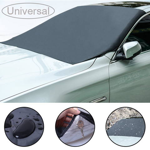 Cover Car Front Windscreen Protection Accessories Car Sun Shade Protector  Parasol Auto Magnetic Sunshade Covers Windshield Snow - AliExpress