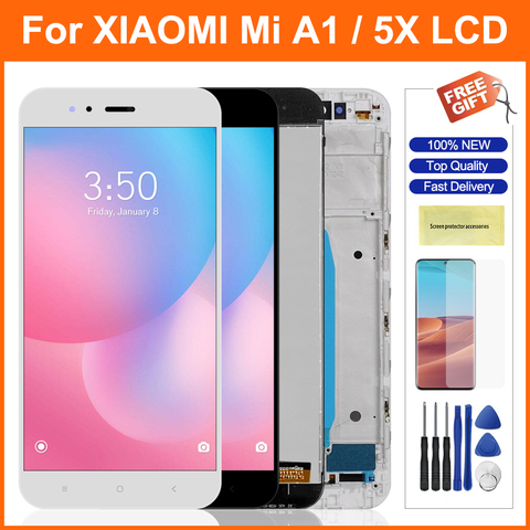 Lcd For Xiaomi Mi A1 MiA1 LCD Display Touch Screen With Frame Digitizer Replacement For Xiaomi Mi 5X  Mi5X Lcds ► Photo 1/6