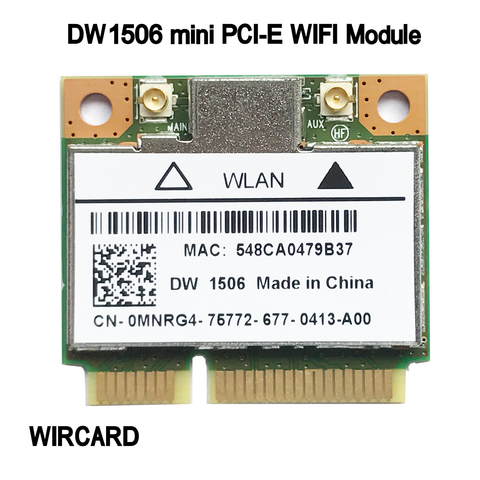 WIRCARD DW1506 AR5B125 mini PCI-E WiFi Card 802.11b/g/n WiFi Module for Dell laptop ► Photo 1/3