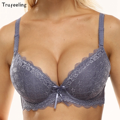 Trufeeling Sexy Women Lingerie Bras for Push Up Lace Floral Bra Supper  Padded Bra Top Underwired Underwear Plus size 85B-100C - Price history &  Review, AliExpress Seller - Trufeeling Store