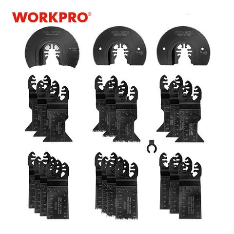 WORKPRO 23PC Multi Oscillating Saw Blades for Metal wood Quick Release Saw Blades Multitool Saw Blades ► Photo 1/6
