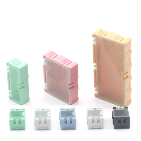 SMD SMT IC Component Storage Box Container Transparent Parts Patch Box Resistor Chip Case Multi-purpose Plastic Organizer ► Photo 1/6