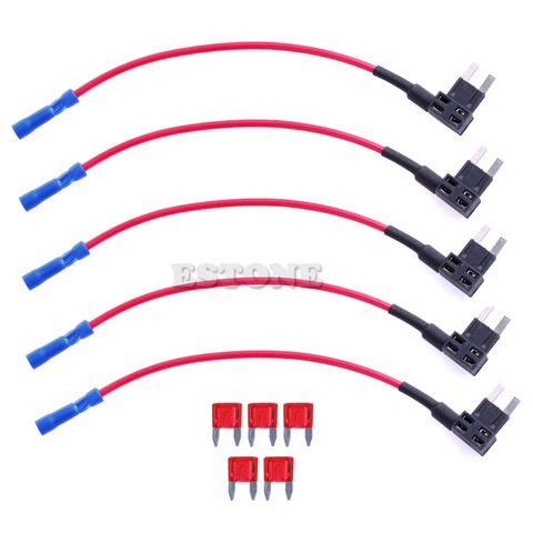 2022 New 5Pcs Mini ATM Fuse Adapter tap Dual Circuit Adapter Holder For Car Auto Truck ► Photo 1/1