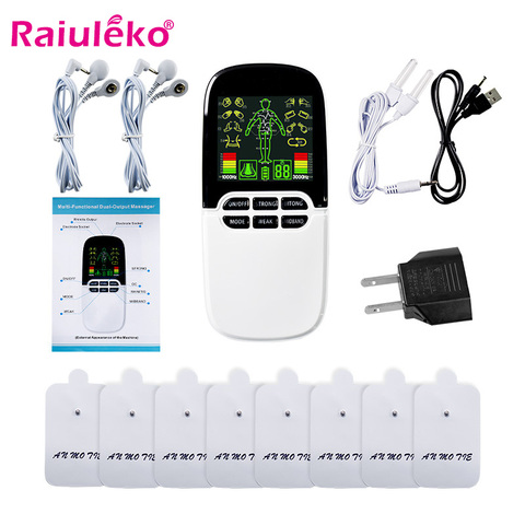 8 Mode Tens Unit Electronic Pulse Massager EMS Muscle Stimulator Pain Relief Machine Rhinitis Therapy Myostimulator for Body ► Photo 1/6