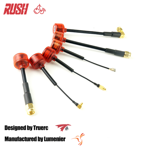 2PCS RUSH CHERRY 5.8G 1.2DB Clear Red FPV Antenna for FPV Racing Freestyle Fatshark ImmersionRC RapidFire VTX Monitor Goggles ► Photo 1/6