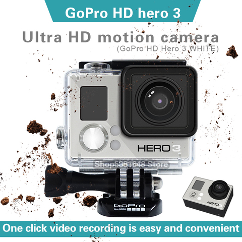 Buy Online Gopro Hero 3 White Vlog Ultra Hd Waterproof Small Camera Diving Aerial Motion Camera Motorcycle Riding And Skiing Camera Alitools