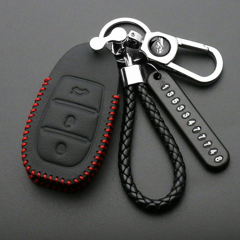 Leather Car key case car cover For 2022 Zotye T600 Zotye T500 SR9 SR97 Z700 T300 2500 Domy car styling ► Photo 1/3